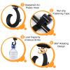 4 Pcs Walker Hooks Wheelchair Hanging Hooks 360 Rotation Stroller Hooks Stroller Hanger Diaper Bag Hanger Stroller Bags Purse Organizer Stroller Wheelchair Walker Accessories view 3