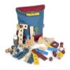 Small Foot Workshop Backpack, Children, 8 Wooden Tools, from 3 Years 12603, Colourful Colour view 1