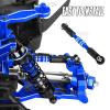 BRCatWPark 6pcs Aluminum Turnbuckles Camber Links Upgrades Part for 1/10 Granite 3S BLX(Mega550) Senton 3S BLX(Mega550) Vorteks 3S BLX(Mega550),RC Alloy Adjustable Turnbuckles Hop-Up,Navy Blue view 4