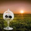 Clear Solar Power Radiometer Crookes Solar Energy Vanes Windmill Home Desk Decoration Handmade view 4