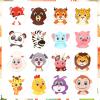 1000pcs Round Animal Stickers - 16 Design Cartoon Wild Roll for Teacher Reward, Classroom, Home, School, Envelope, Card Decoration view 4