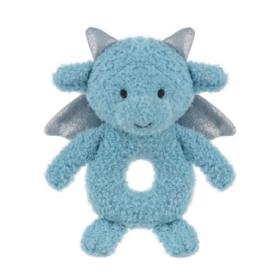 Apricot Lamb Dragon Rattle Soft Baby Rattle for Boys and Girls, Plush Stuffed Animal Rattle Toy Lovey for The Newborn, 0-3 Months, 0-6 Months and Above