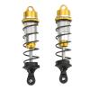 2Pcs RC Car Shock Absorber Aluminum Alloy Balancing Drive High Elasticity RC Front Shock Damper for ARRMA 1/7 1/8 (Gold) view 4