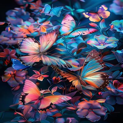 1000-Piece Adult Brightly Colored Butterflies Jigsaw Puzzle - Perfect for Fun Brain Puzzle Lovers, Vibrant Illustrations and Quality Pieces, Challenging and Relaxing Great Gifts Idea