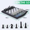 Talking Chess Academy Electronic Chess Board, Smart Chess Board with Voice Teaching System, Computer Chess Game with Strong Magnetic Pieces, 1-2 Player, Electronic Chess Set - Simple Portable Travel view 4