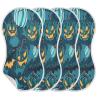 Haskirky 2 Pack Halloween Pumpkins and Bats Baby Burp Cloths Set,Soft Absorbent Burpy Cloth Bib Waterproof Milk Spit Up Rags Cotton Burp Clothes for Newborn Boys Girls,22 x 11 Inch view 3