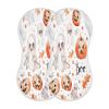 Haskirky 2 Pack Funny Ghosts and Pumpkins Baby Burp Cloths Set,Soft Absorbent Burpy Cloth Bib Waterproof Milk Spit Up Rags Cotton Burp Clothes for Newborn Boys Girls,22 x 11 Inch view 2