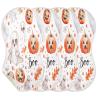 Haskirky 2 Pack Funny Ghosts and Pumpkins Baby Burp Cloths Set,Soft Absorbent Burpy Cloth Bib Waterproof Milk Spit Up Rags Cotton Burp Clothes for Newborn Boys Girls,22 x 11 Inch view 3
