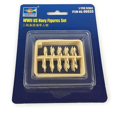 wheelfun US in Stock, Trumpeter 06633 1/200 WWII Us Vavy Figures Set Decoration Model Kit Soldier