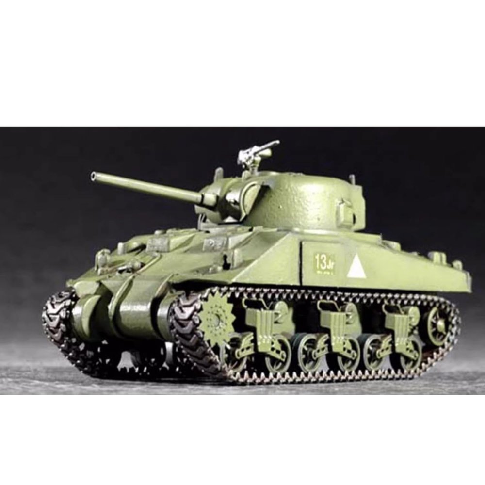 wheelfun Trumpeter 07223 1/72 Scale American M4 Sherman Tank Static Model Kit Military