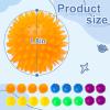 18pcs Fidget Spiky Ball Toys Stress Relief Sensory Toy for Kids Adults Toddlers, Squishy Squeeze Ball for Party Favors, Pinata Fillers, Goodie Bag Stuffers view 2