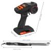 Hobby Fans RC Radio System 4CH 2.4G RC Transmitter with Receiver and Lanyard Anti-Jamming Remote Controller for 1/10 1/12 1/14 1/16 1/18 1/24 RC Car Crawler Boat view 2