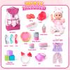 AuntyFey Baby Doll with Accessories Set, Baby Dolls Set for Toddler Girls 3-5 6-12, Baby Doll Playset, Baby Dolls for 5 Year Old Girls, Baby Doll Toys Pretend Play Toy(Backpack) view 2