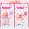 AuntyFey Baby Doll with Accessories Set, Baby Dolls Set for Toddler Girls 3-5 6-12, Baby Doll Playset, Baby Dolls for 5 Year Old Girls, Baby Doll Toys Pretend Play Toy(Backpack) view 4