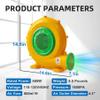 Puligoth Bounce House Blower: 480W Air Blower for Inflatables with Double Sided Fan Blade, Portable and Powerful for Bouncy Castle, Water Slide, Jump Slides, Inflatable Arch view 2