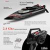 JIKEFUN WLtoys WL916 RC Boat 2.4Ghz 55KM/H Brushless High Speed Racing Ship 2200mAh Remote Control Speedboat Toys for Adults, Black with 2 Batteries view 4