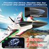 DEERC Future RC Plane 4 Channel Remote Control Jet Hobby Airplane with LED Lights RTF Aerobatic Aircraft Toys,2.4GHz 6-axis Gyro Stabilizer EDF EPP Glider Aircraft Plane for Adults Beginners Advanced view 2