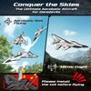 DEERC Future RC Plane 4 Channel Remote Control Jet Hobby Airplane with LED Lights RTF Aerobatic Aircraft Toys,2.4GHz 6-axis Gyro Stabilizer EDF EPP Glider Aircraft Plane for Adults Beginners Advanced view 3