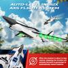 DEERC Future RC Plane 4 Channel Remote Control Jet Hobby Airplane with LED Lights RTF Aerobatic Aircraft Toys,2.4GHz 6-axis Gyro Stabilizer EDF EPP Glider Aircraft Plane for Adults Beginners Advanced view 4