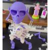 Dancing Skeleton Toywind Up Toyskeleton Toy Desktop Mini 3D Print Shaking Skull Doll Spring Clockwork Toy Funny(Green) view 4