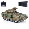 wheelfun US in Stock, 1/16 RC Battle Tank - M2A2 Bradley Infantry Fighting Vehicle with 320 Turret Rotation, Light & Sound, Smoke Unit, Hobby Grade, BB Shooting Airsoft Tank view 1