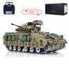 wheelfun US in Stock, 1/16 RC Battle Tank - M2A2 Bradley Infantry Fighting Vehicle with 320 Turret Rotation, Light & Sound, Smoke Unit, Hobby Grade, BB Shooting Airsoft Tank view 2