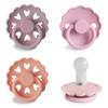 FRIGG SilkySoft Silicone Baby Pacifier 4-Pack Sunset Bliss | Made in Denmark | BPA-Free (6-18 Months) view 1