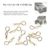 Pwshymi 10Pcs, RC Shell Clips Pins Metal Body Clips for 1/5 1/6 1/8 1/10 RC Car Clips Metal, Strong Durability Small and Lightweight Compatible with 1/5 1/6 1/8 1/10 RC Car (Gold) view 2