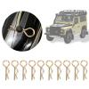 Pwshymi 10Pcs, RC Shell Clips Pins Metal Body Clips for 1/5 1/6 1/8 1/10 RC Car Clips Metal, Strong Durability Small and Lightweight Compatible with 1/5 1/6 1/8 1/10 RC Car (Gold) view 4