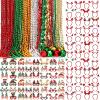Glitinsel 120 Pcs Christmas Party Favors Bulk Christmas Bead Star Necklaces Jingle Bell Necklaces Santa Xmas Tree Snowman Elk Headbands Glitter Glasses Frame for Xmas Costume (Classic) view 1