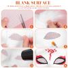 Beaupretty Cat Mask to Paint 1 Set Blank Diy Animal Masks with Hair Strips for Halloween Masquerade Party 7.3 Inch view 3