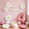 Daisy 4th Birthday Party Decorations - 40" Pink Number 4 Balloon & Supplies view 2