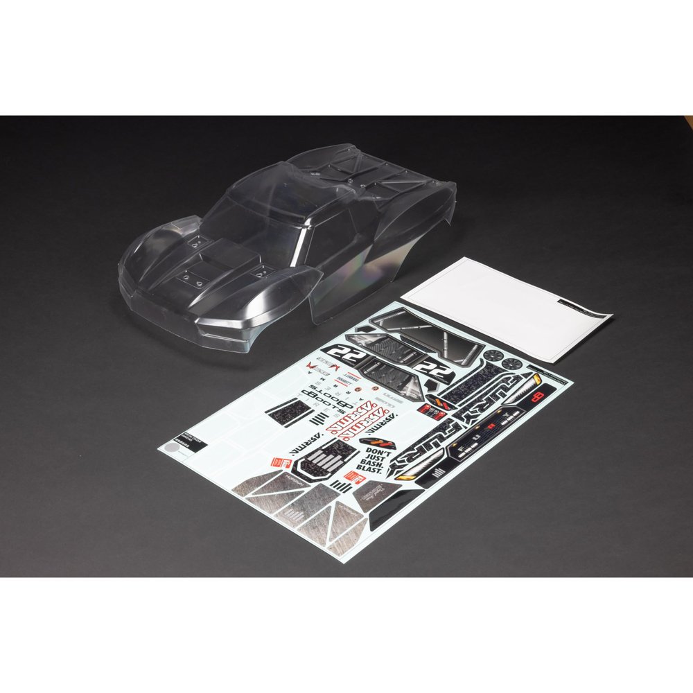 ARRMA Fury Clear Body (inc Decals/Window Masks), ARA-1581