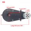 2 Pcs RS555 24V Gearbox for Ride On Toy Cars,Motorcycles Power Wheels Motor Upgrade 24 Volt High Speed 555 Drive Engine with Motors (2PCS 555 24V 22000RPM) view 4