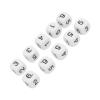 6 Sided Board Game Dice 16mm Number Dice Dice for Numeral Teaching Table Game Polyhedral Dice Classroom Teaching Dice Dice Learning Aid (White) view 3