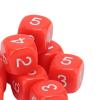 6 Sided Board Game Dice 16mm Number Dice Dice for Numeral Teaching Table Game Polyhedral Dice Classroom Teaching Dice Dice Learning Aid (Red) view 4
