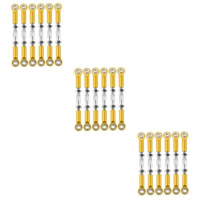 Hemoton 18pcs Turnbuckle Rod Linkage Kit for Rc Car Truck Aluminum Rod Linkage CNC Machined for Upgrade Easy to Use