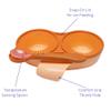 Mommys Helper Perfect Feeder Non-Slip Baby Feeding Bowl with Comfort Grip, Temperature Sensing Spoon, Snap-on Lid; BPA Free, Recycled Plastic (Coastal Coral) view 4