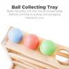 Small Montessori Ball Tracker Wooden Ball Drop - Wood Toys for 3 Year Old - Educational Toy for Baby and Toddler - Ramp Maze Run Track view 3