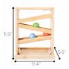 Small Montessori Ball Tracker Wooden Ball Drop - Wood Toys for 3 Year Old - Educational Toy for Baby and Toddler - Ramp Maze Run Track view 4