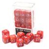 Spindown 14mm d6 Counters - 9 Piece MTG Custom Design w/Directional Indicators - Plus Power Pack - Mountain Red view 1