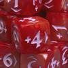 Spindown 14mm d6 Counters - 9 Piece MTG Custom Design w/Directional Indicators - Plus Power Pack - Mountain Red view 2
