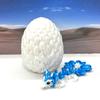 3D Printed Baby Dragon with Dragon Egg, Articulated Clover, Crystal, Easter, Rose, Gemstone, Orchid, Sushi, Woodland Baby Dragon, Fidget ADHD Toy BD007WB-WE (Clover Dragon) view 2