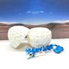 3D Printed Baby Dragon with Dragon Egg, Articulated Clover, Crystal, Easter, Rose, Gemstone, Orchid, Sushi, Woodland Baby Dragon, Fidget ADHD Toy BD007WB-WE (Clover Dragon) view 3