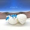 3D Printed Baby Dragon with Dragon Egg, Articulated Clover, Crystal, Easter, Rose, Gemstone, Orchid, Sushi, Woodland Baby Dragon, Fidget ADHD Toy BD007WB-WE (Clover Dragon) view 4