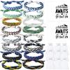 16 Set Friendship Bracelet Party Favors Braided Friendship Bracelets with Cards Adjustable Woven Friendship Bracelets Handmade Braided Bracelet for Teens Adults Camping Party Favors view 1