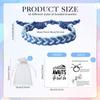 16 Set Friendship Bracelet Party Favors Braided Friendship Bracelets with Cards Adjustable Woven Friendship Bracelets Handmade Braided Bracelet for Teens Adults Camping Party Favors view 2