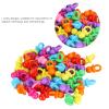 100Pcs Acrylic Pacifier for Games Bulk Tiny Pacifiers for Pacifier Hunt Party Shower Favors and Birthday Decorations Transparent Blue view 2
