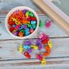 100Pcs Acrylic Pacifier for Games Bulk Tiny Pacifiers for Pacifier Hunt Party Shower Favors and Birthday Decorations Transparent Blue view 4