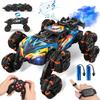 ADUSRIZ 8WD Gesture Sensing Road Stunt Car, Remote Control Cars with LED Light, Music and Spray, Drift RC Car Toys Gifts for 6-12 Years Old Boys Girls view 1